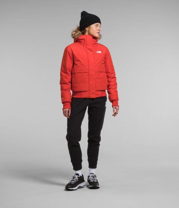 The North Face Women’s Arctic Bomber, Red, Jacket, Womens Parka